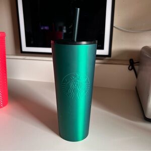 Starbucks Emerald Green Tumbler with Black Lid